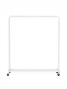 SONGMICS Portant à vêtements, portant à roulettes, porte-manteau, 2 roulettes verrouillables, chambre à coucher, charge jusqu'à 50 kg, 38 x 110 x 141,5 cm, blanc mat HSR016WG01