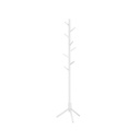 VASAGLE Porte-Manteau sur Pied, Porte-Manteau en Bois Massif, Porte-Manteau en Forme d'Arbre avec 8 Crochets, 3 Options de Hauteur, pour Vêtements, Chapeaux, Sacs, pour Salon, Chambre, Bureau à Domicile, Blanc RCR04WT
