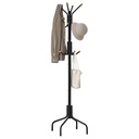SONGMICS Porte-manteau autoportant, métal avec 12 crochets et 4 pieds, pour entrée, salon, chambre, noir classique URCR031B01
