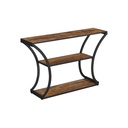 VASAGLE Table Console, Table de Couloir, Pieds Courbés, Plateau de Table Allongé, pour Salon, Couloir, Chambre, Marron Vintage/Noir LNT089B01