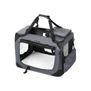 FEANDREA Sac de Transport pour Chien, Sac de Transport Pliable en Tissu, 70 x 52 x 52 cm, Gris