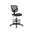 SONGMICS Tabouret de dessin en maille, OBN15BK