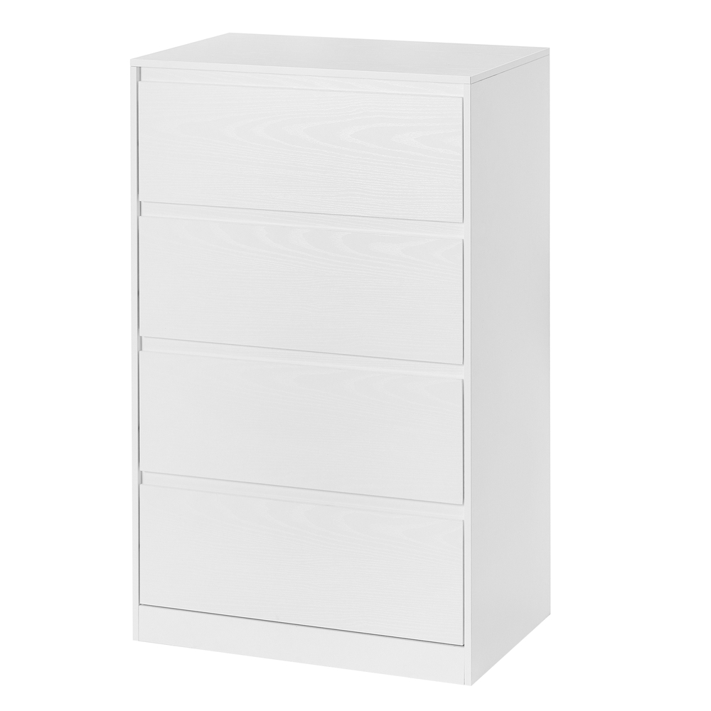 [LTS614WE02] SONGMICS Commode à 4 tiroirs, meuble de rangement moderne pour chambre, blanc