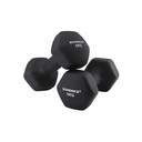 SONGMICS Lot de 2 Haltères, 2 x 5 kg, Poids à Main en Néoprène, Poignée Antidérapante, Entraînements Fitness, Noir SYL60BK