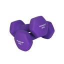 SONGMICS Haltères Lot de 2 Haltères antidérapants 2 x 2 kg avec revêtement mat en néoprène Entraînement à domicile Musculation Violet SYL64PL