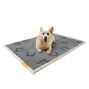Feandrea Couverture imperméable pour chien, couverture polaire Sherpa pour chiens miniatures et petits chiens, chats, 101 x 73 cm, M, lavable en machine, housse de protection réversible pour canapé pour chien, gris PPB040G01