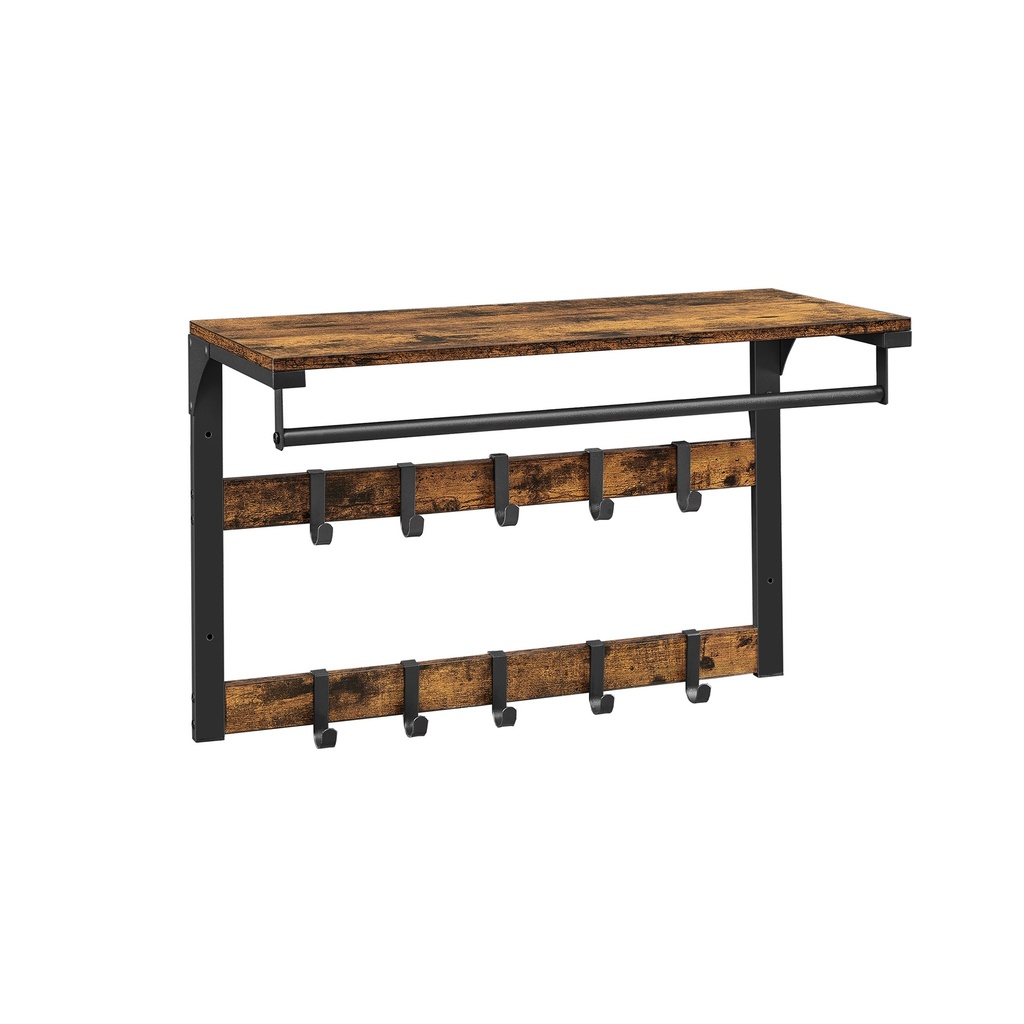 VASAGLE Porte-Manteau Mural LCR101B01