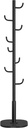 SONGMICS HOME Porte-Manteau en Forme de Cactus, Porte-Manteau, Porte-Manteau Sur Pied, 8 Crochets Robustes avec Extrémités Courbes, Hauteur 175,3 cm, pour Vêtements, Chapeaux, Sacs, Noir Encre RCR039B01