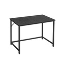 VASAGLE Bureau, Petit Bureau d'Ordinateur, Bureau, pour Bureau, Chambre, 50 x 100 x 75 cm, Design Industriel, Structure en Métal, Noir LWD041B56