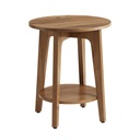 Vasagle Maezo Collection - Table d'appoint avec étagère inférieure, style moderne, table de chevet, bout de canapé, pour petits espaces, salon, marron miel LET283T41V1