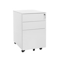 SONGMICS Armoire roulante en acier avec 3 tiroirs et armoire de bureau verrouillable pour dossiers suspendus