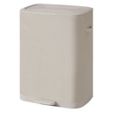 SONGMICS Panier à Linge avec Couvercle, Grand Panier 160 L, 2 Compartiments, Sacs Doublures Amovibles, Poubelle de Lavage Pliable avec Poignées, 56 x 40,5 x 75 cm, Beige, Collection Brosi LCB832L101