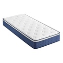 VASAGLE Matelas 140 x 200 cm, mousse à mémoire de forme gel, 7 zones de confort, H3, bleu RMZ114W101