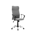 SONGMICS OBN034G01 Chaise de bureau ergonomique pivotante assise rembourrée housse en tissu réglable en hauteur et inclinable jusqu'à 120 kg capacité de charge gris