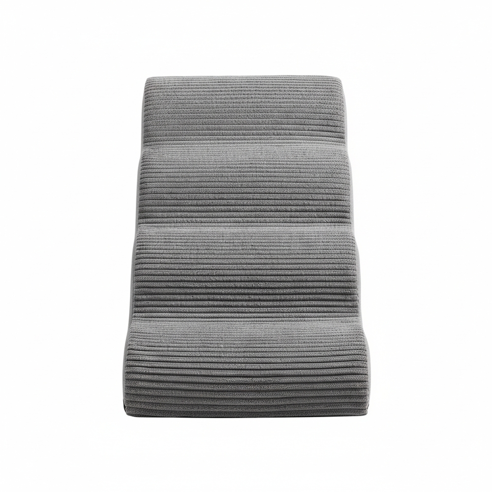 [PPS004G01] Escalier pour chien à 4 marches, marches antidérapantes en mousse pour lit, 28,5 x 15,9 x 19,9 pouces, gris tourterelle