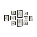 SONGMICS Cadres photo Lot de 10 cadres photo – Deux 8" x 10" (20 x 25 cm), Quatre 5" x 7" (13 x 18 cm), Quatre 4" x 6" (10 x 15 cm), Noir RPF310H