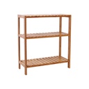 SONGMICS BCB33Y Étagère en bambou pour salle de bain/cuisine/étagère à chaussures, 60 x 26 x 66 cm Idéale pour la salle de bain, le salon, le couloir, la cuisine ou le balcon.