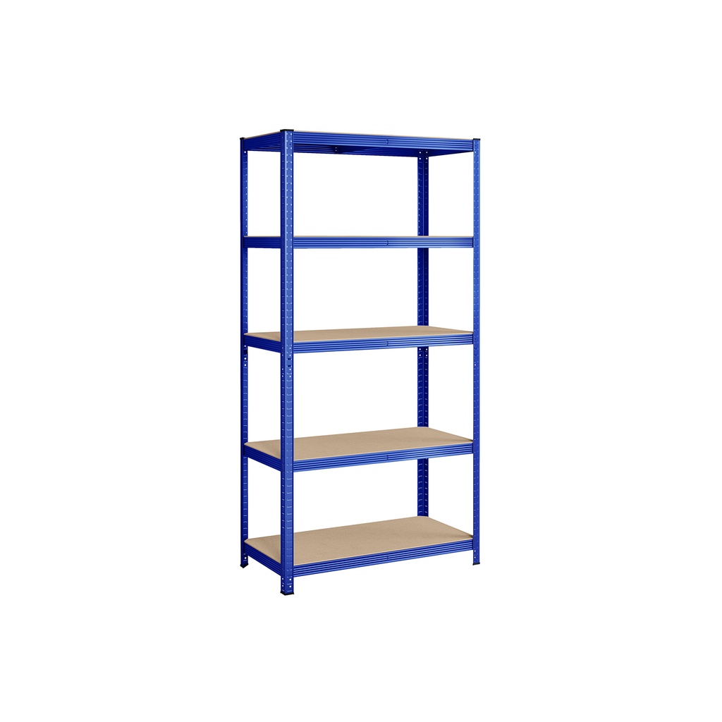 SONGMICS Etagère 5 Niveaux, Etagère de Rangement en Acier, Montage sans Outil, pour Garage, Hangar, Capacité de Charge 600 kg, 50 x 100 x 200 cm, Bleu GLR050Q01
