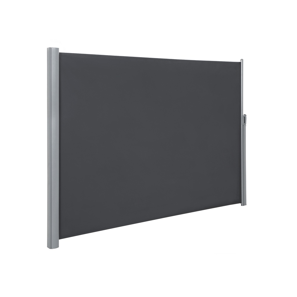 [GSA204G01] SONGMICS 200 x 400 cm (H x L), auvent latéral pour balcon et terrasse, protection de la vie privée, pare-soleil, store latéral, gris fumé GSA204G01