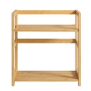 SONGMICS Spice Rack, 2-Tier Countertop Storage Shelf, Desktop Organiser with Bamboo Frame, for Kitchen, Dining Room, Office, Natural Beige OFS046Y101