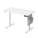 SONGMICS Bureau réglable en hauteur électrique, 180 x 80 x (72-120) cm, table assis-debout, 4 hauteurs, fonction mémoire pour bureau, bureau à domicile, blanc nuage LSD138W01