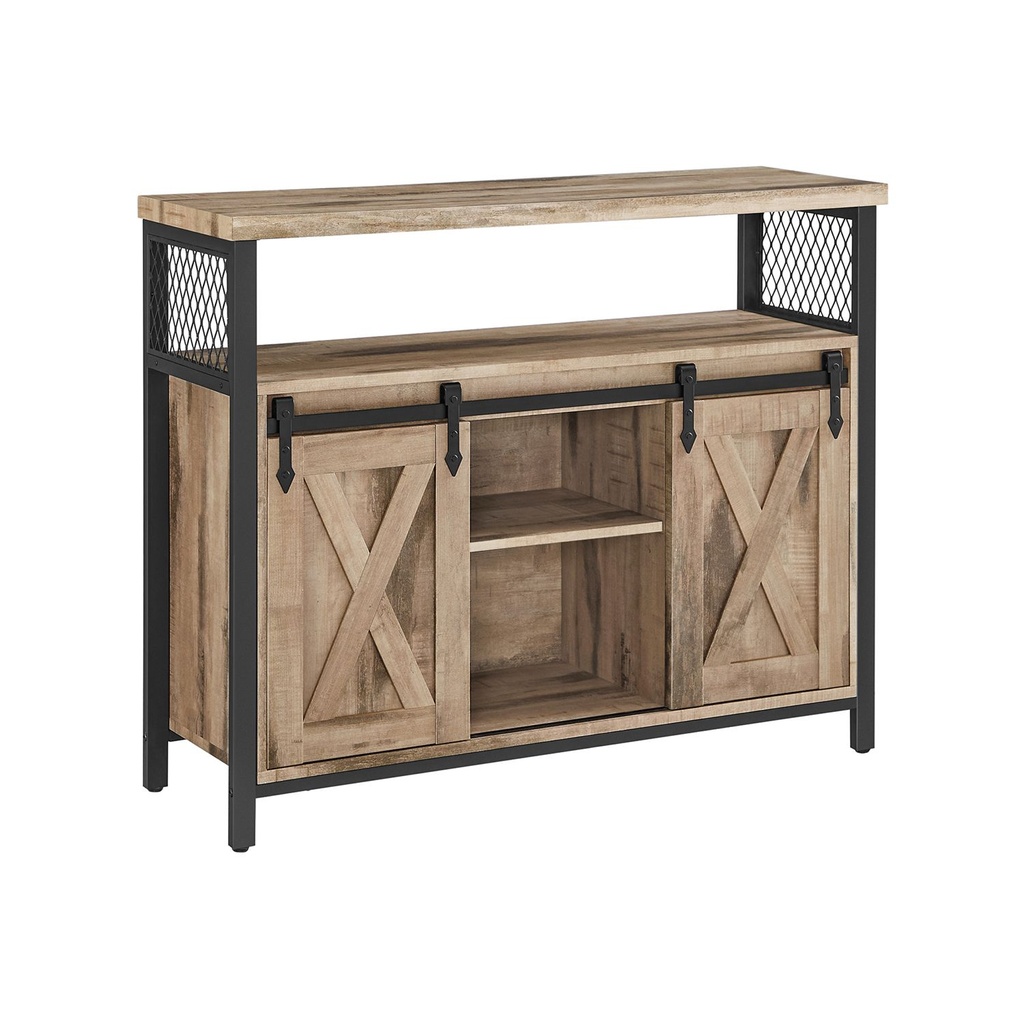 VASAGLE Dining Sideboard, Kitchen Cupboard, Storage Cabinet,108.5x43.5x20cm,LSC092B50