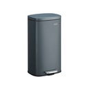SONGMICS Poubelle de Cuisine, Poubelle à Pédale 30 L avec Seau Intérieur en Plastique, Couvercle, Fermeture Amortissante, Contrôle des Odeurs, Gris Fumé LTB03GS