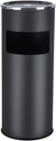 SONGMICS Cendrier sur Pied Poubelle à Cigarettes Extérieur Acier Inoxydable Noir 60,5 x 24,5 cm LTB17C