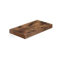 VASAGLE Etagère Flottante, Etagère Murale pour Livres, Photos, Objets de Collection, Etagère de Bureau Murale, 40 x 20 x 3,8 cm, MDF, pour Salon, Cuisine, Couloir, Chambre, Salle de Bain, Marron Rustique LWS24BX