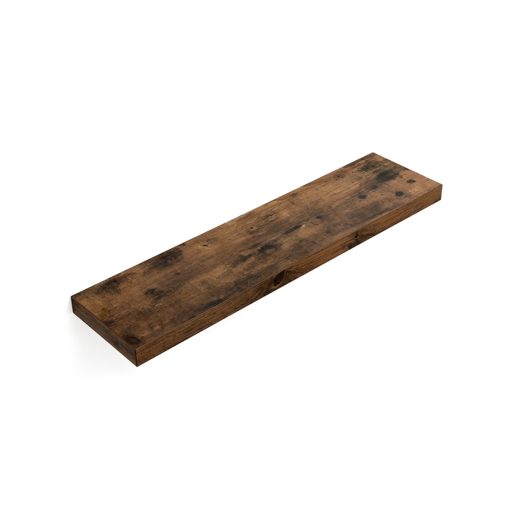 VASAGLE Étagère flottante, étagère murale pour photos, décorations, dans le salon, cuisine, couloir, chambre à coucher, salle de bain, marron rustique LWS28BX