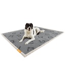Feandrea Couverture imperméable pour chien, couverture polaire Sherpa pour chiens de petite et moyenne taille, chats, 127 x 101 cm, L, lavable en machine, housse de protection réversible pour canapé pour chien, gris PPB050G01