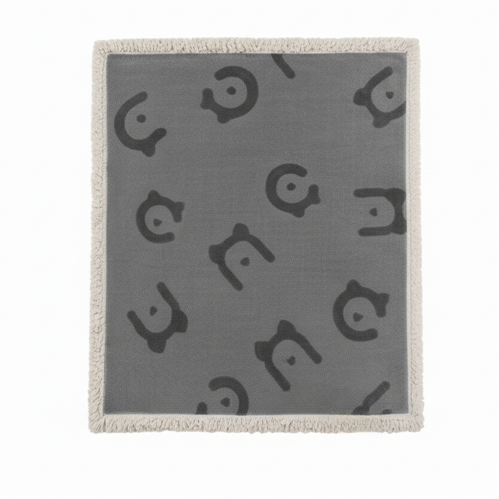 [PPB029G01] Couverture imperméable pour chien, couverture polaire Sherpa pour animaux de compagnie, lavable en Machine, housse de protection réversible pour canapé pour chien, gris