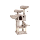 FEANDREA PCT162M01 Griffoir pour chat avec couverture souple - Marron clair
