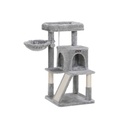FEANDREA Arbre à chat pour grands chats, tour à chat, perchoir élargi, gris clair PCT51W